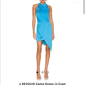 Elliatt Dress in Cyan from Revolve size medium